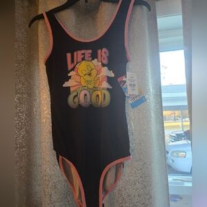 Warner Bros. Tweety Bodysuit. NWT Large